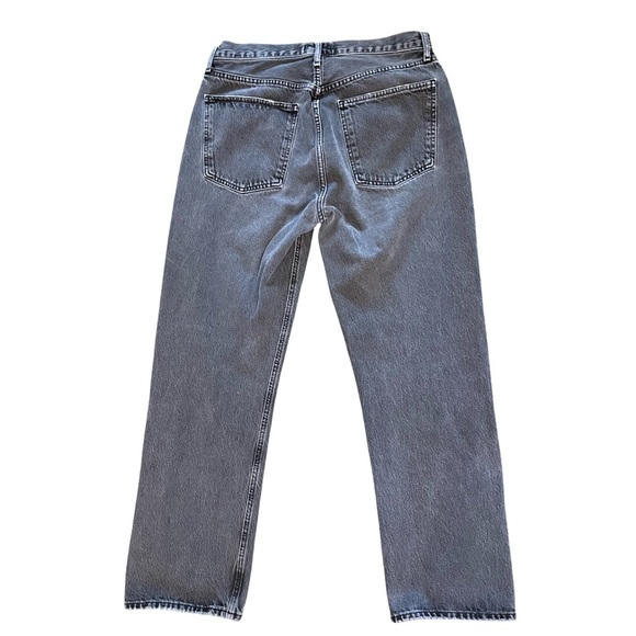 AGOLDE 90s Pinch Waist Straight Leg High Rise Medium Gray Denim Jean Size 30 - Picture 4 of 12